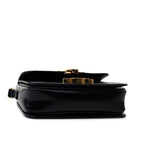 Celine Handbag Black Celine Triomph Teen Black Shiny Calfskin Bag -Knockoff
