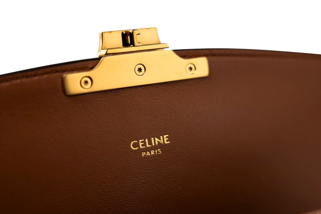 Celine Handbag Celine Tan Triomph Canvas And Calfskin Triomphe Bag -Knockoff
