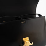 Celine Handbag Celine Triomph Black Shiny Calfskin Bag -Knockoff
