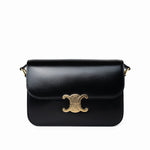 Celine Handbag Celine Triomph Black Shiny Calfskin Bag -Knockoff
