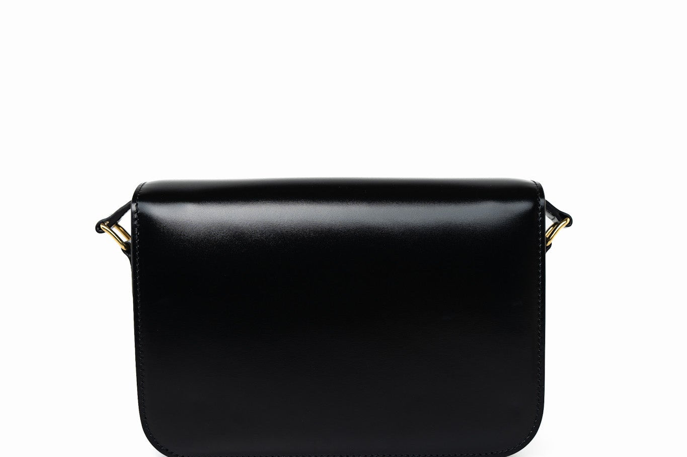 Celine Handbag Celine Triomph Black Shiny Calfskin Bag -Knockoff
