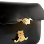 Celine Handbag Celine Triomph Black Shiny Calfskin Bag -Knockoff
