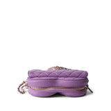 CHANEL 22S CC In Love Purple Lambskin Quilted Large Heart Bag -Knockoff
