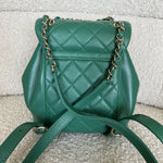 CHANEL Backpack 22A Green Leather Duma Backpack Small LGHW -Knockoff
