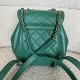 CHANEL Backpack 22A Green Leather Duma Backpack Small LGHW -Knockoff
