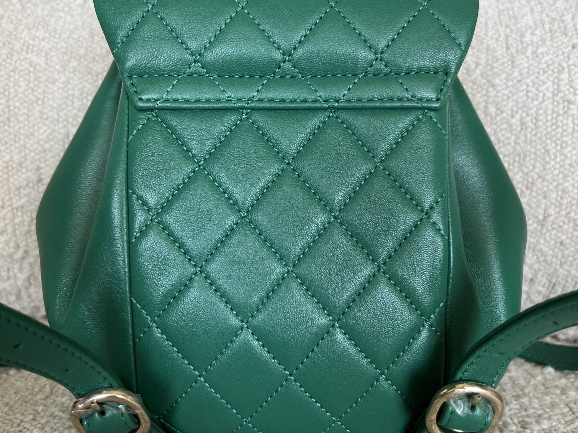 CHANEL Backpack 22A Green Leather Duma Backpack Small LGHW -Knockoff
