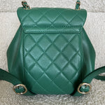 CHANEL Backpack 22A Green Leather Duma Backpack Small LGHW -Knockoff
