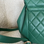 CHANEL Backpack 22A Green Leather Duma Backpack Small LGHW -Knockoff
