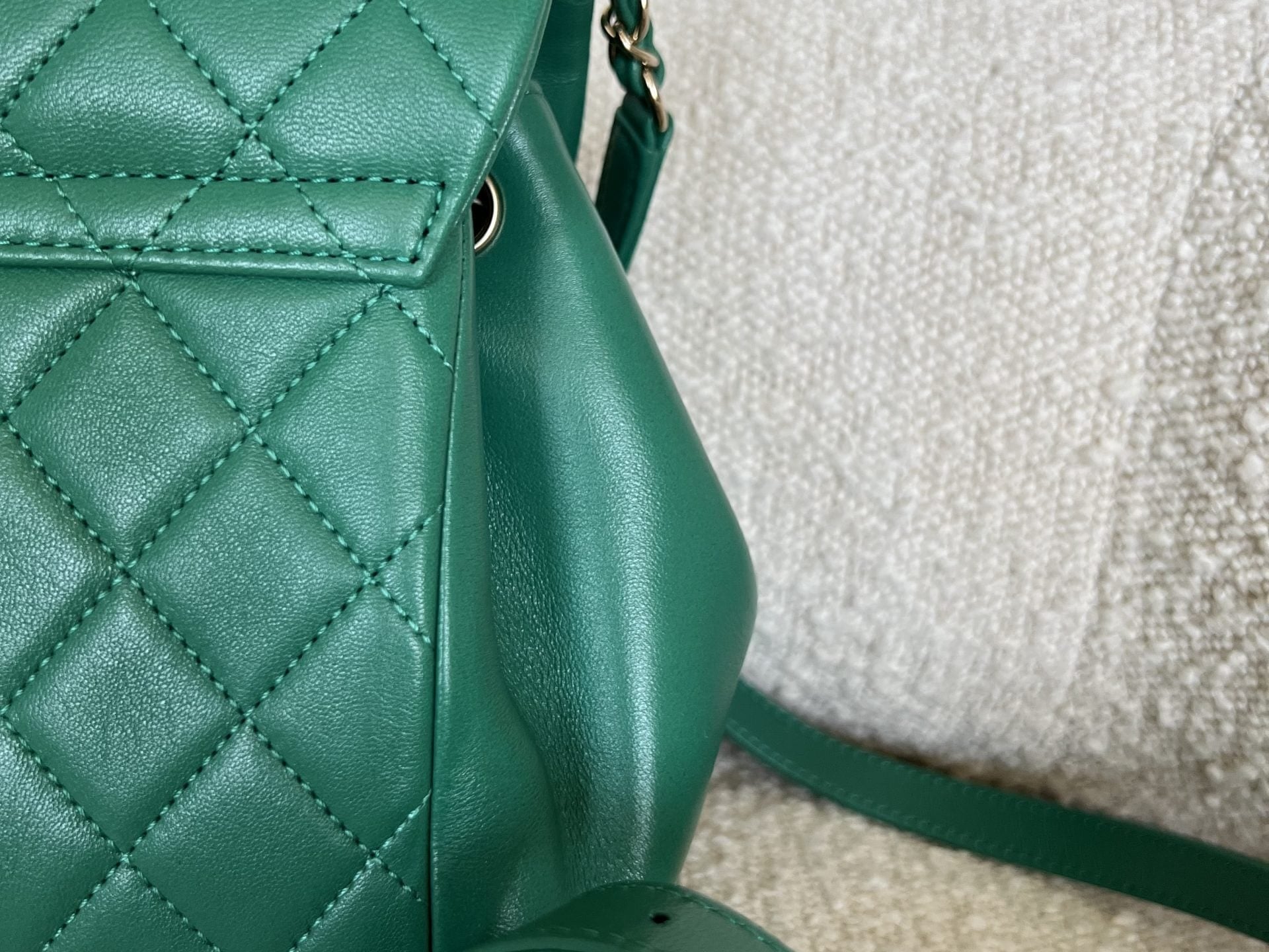 CHANEL Backpack 22A Green Leather Duma Backpack Small LGHW -Knockoff
