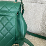 CHANEL Backpack 22A Green Leather Duma Backpack Small LGHW -Knockoff
