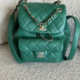 CHANEL Backpack 22A Green Leather Duma Backpack Small LGHW -Knockoff
