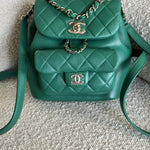 CHANEL Backpack 22A Green Leather Duma Backpack Small LGHW -Knockoff
