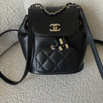 CHANEL Backpack 22B Black Caviar Backpack Small (Updated Size) LGHW -Knockoff
