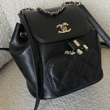 CHANEL Backpack 22B Black Caviar Backpack Small (Updated Size) LGHW -Knockoff
