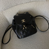 CHANEL Backpack 22B Black Caviar Backpack Small (Updated Size) LGHW -Knockoff
