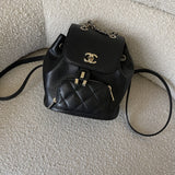 CHANEL Backpack 22B Black Caviar Backpack Small (Updated Size) LGHW -Knockoff
