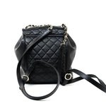 CHANEL Backpack Duma Backpack Large Black Lambskin Quilted -Knockoff
