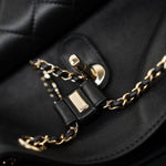 CHANEL Backpack Duma Backpack Large Black Lambskin Quilted -Knockoff
