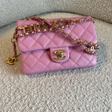 CHANEL Belt Bag 22S Dark Pink Caviar Quilted Belt Bag AGHW -Knockoff
