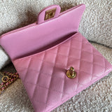 CHANEL Belt Bag 22S Dark Pink Caviar Quilted Belt Bag AGHW -Knockoff
