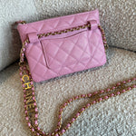 CHANEL Belt Bag 22S Dark Pink Caviar Quilted Belt Bag AGHW -Knockoff
