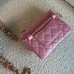 CHANEL Belt Bag 22S Dark Pink Caviar Quilted Belt Bag AGHW -Knockoff
