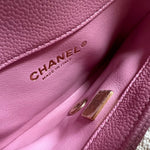 CHANEL Belt Bag 22S Dark Pink Caviar Quilted Belt Bag AGHW -Knockoff
