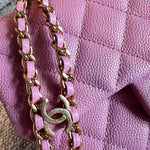 CHANEL Belt Bag 22S Dark Pink Caviar Quilted Belt Bag AGHW -Knockoff
