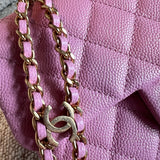 CHANEL Belt Bag 22S Dark Pink Caviar Quilted Belt Bag AGHW -Knockoff
