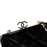 CHANEL Black Black Vanity Clutch with Chain Light Gold Hardware -Knockoff
