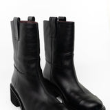 CHANEL Boots 20A Leather CC Signature Cap Toe Ankle Midcalf Short Boots Booties -Knockoff
