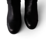 CHANEL Boots Black 20K CC Black & Brown High Boots (Size 39.5 / 9.5 US) -Knockoff
