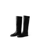 CHANEL Boots Black 23K Black Calfskin High Boots (40.5 EU / 10 US) -Knockoff
