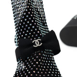 CHANEL Boots Black 23S Black Crystal Mary Jane Booties -Knockoff
