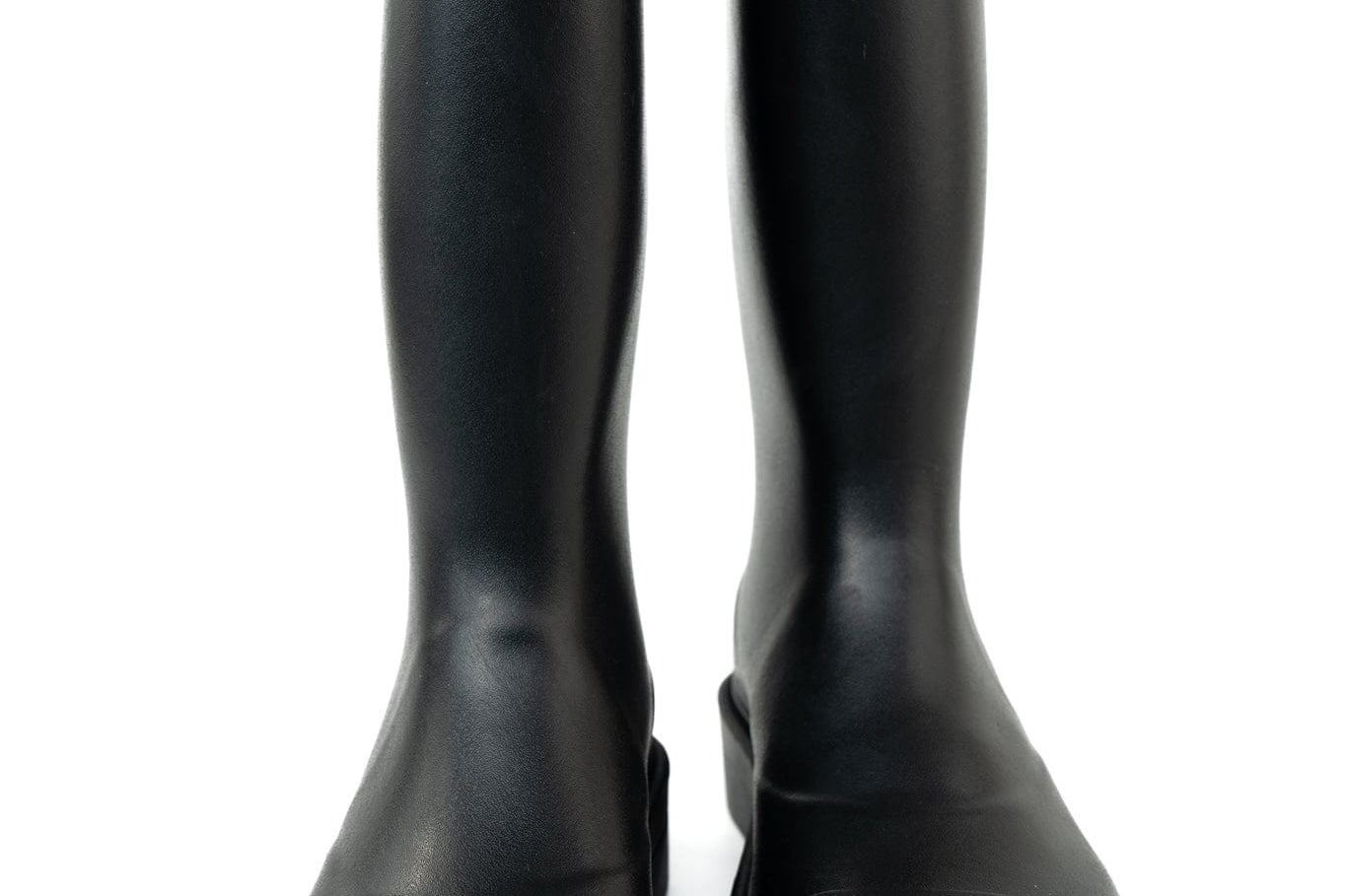 CHANEL Boots Size 36.5 22A Black Caoutchouk CC High Boots -Knockoff
