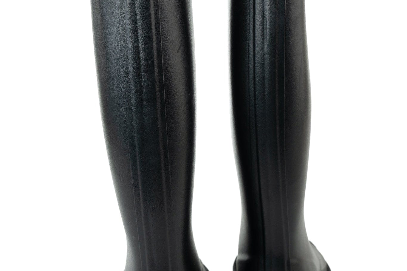 CHANEL Boots Size 36.5 22A Black Caoutchouk CC High Boots -Knockoff
