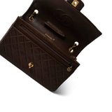 CHANEL Brown Brown Lambskin Quilted Single Flap Gold Hardware -Knockoff
