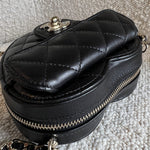 CHANEL Clutch 22S CC In Love Black Lambskin Quilted Small (Clutch on Chain) Heart Bag LGHW -Knockoff
