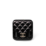 CHANEL Clutch Black Minaudiere CC Clutch Black w/ Light Gold -Knockoff
