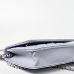 CHANEL Crossbody 21K Lavender Caviar Quilted Wallet On Chain WOC Silver Hardware -Knockoff
