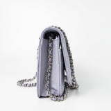 CHANEL Crossbody 21K Lavender Caviar Quilted Wallet On Chain WOC Silver Hardware -Knockoff
