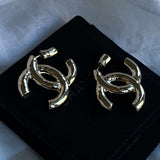 CHANEL Earrings 22C CC Earrings Light Gold -Knockoff
