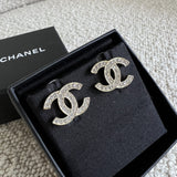 CHANEL Earrings Chanel CC Crystal Stud Earrings -Knockoff
