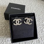 CHANEL Earrings Chanel CC Crystal Stud Earrings -Knockoff
