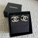 CHANEL Earrings Chanel CC Crystal Stud Earrings -Knockoff
