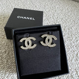 CHANEL Earrings Chanel CC Crystal Stud Earrings -Knockoff
