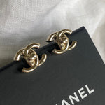 CHANEL Earrings Chanel CC Turnlock Earrings Light Gold -Knockoff
