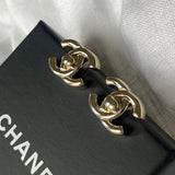 CHANEL Earrings Chanel CC Turnlock Earrings Light Gold -Knockoff
