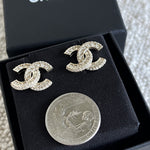 CHANEL Earrings Chanel Classic CC Timeless Earrings Light Gold -Knockoff
