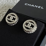 CHANEL Earrings Chanel Interlock CC Ligh Gold -Knockoff
